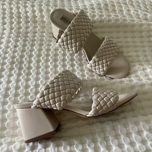 Steve Madden, Daphnee braided cream mules